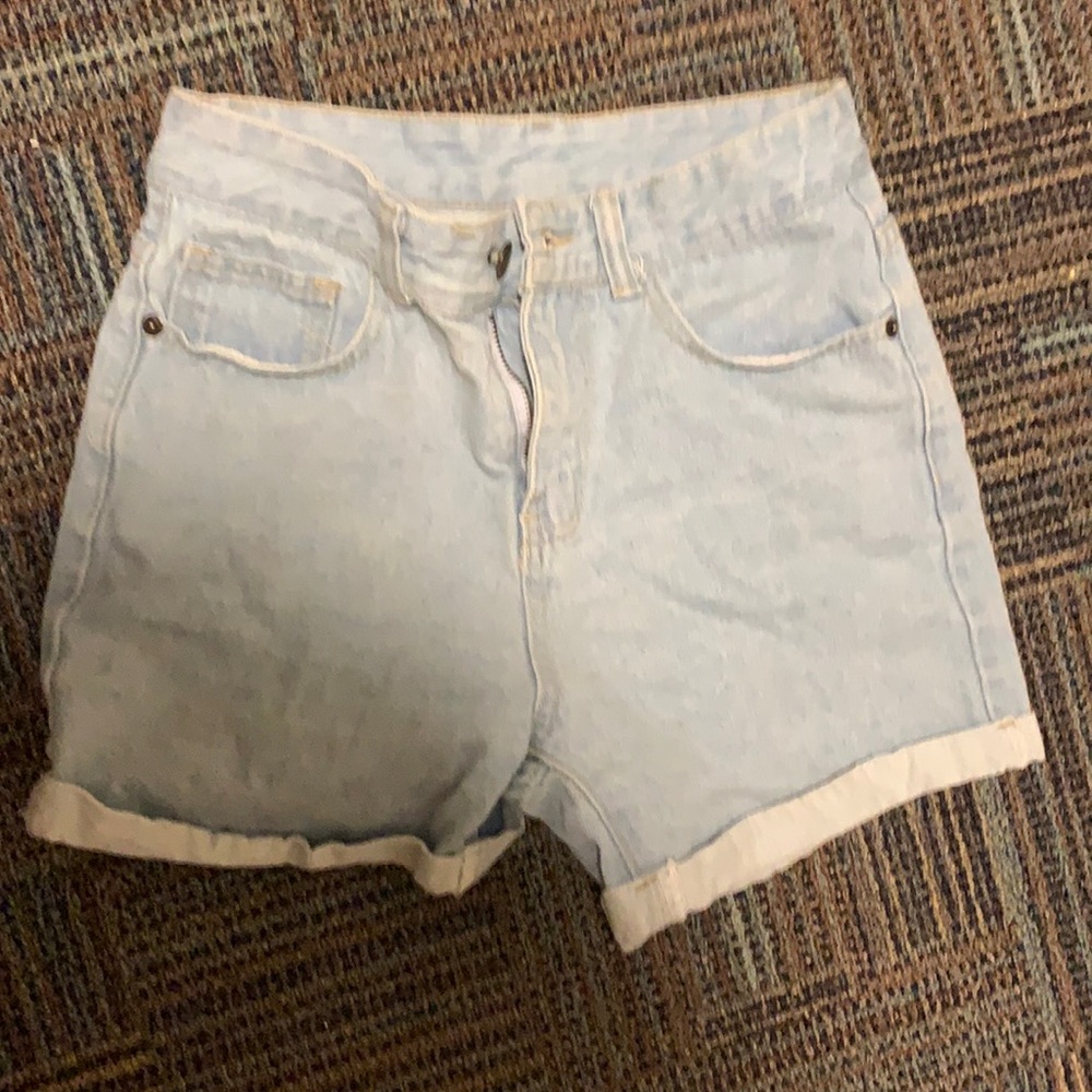 Light Wash Jean Shorts
